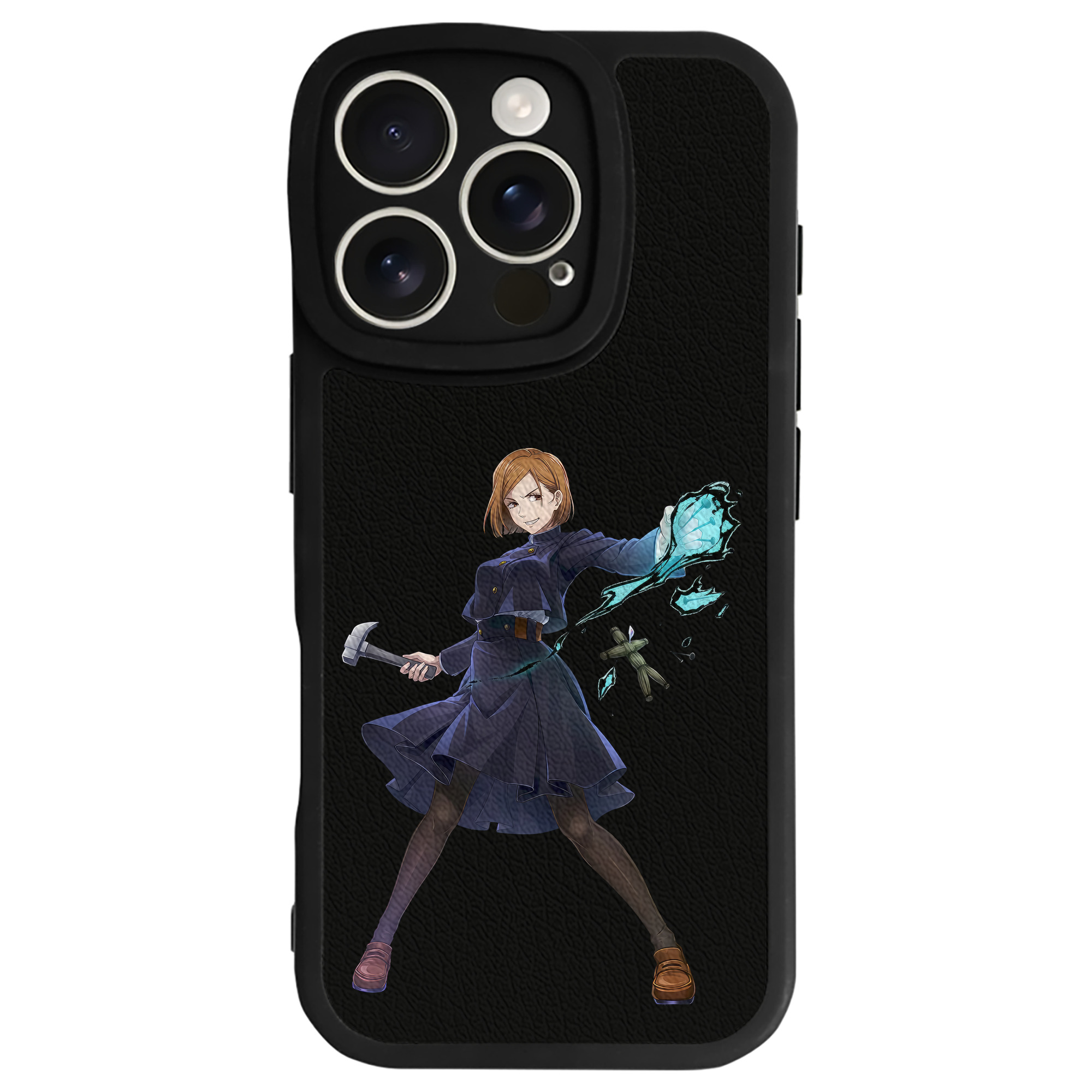 （画像用） 呪術廻戦 Jujutsu Kaisen 【iPhone 16シリーズ対応】シリコンスマホケース（レザー調） 材質：シリコン